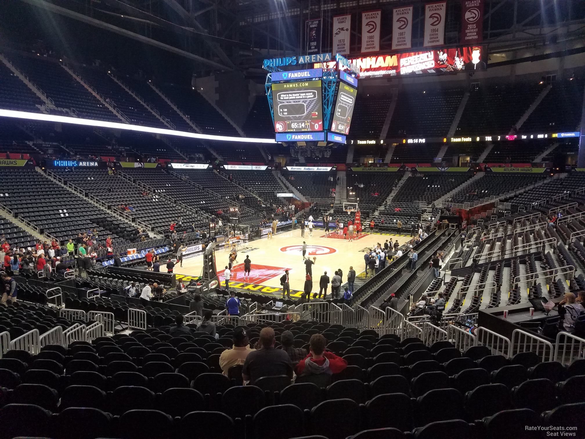 Philips Arena Section 108 - Atlanta Hawks - Rateyourseats.com