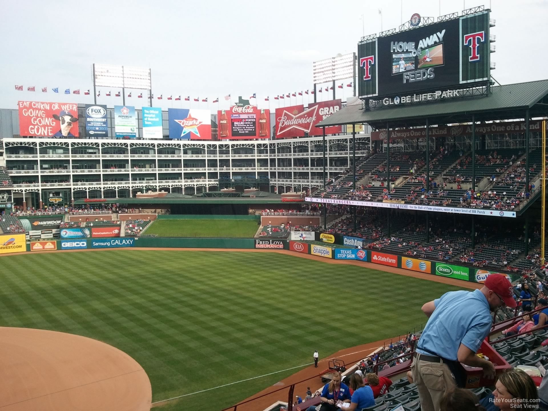 Globe Life Park Section 232   RateYourSeatscom