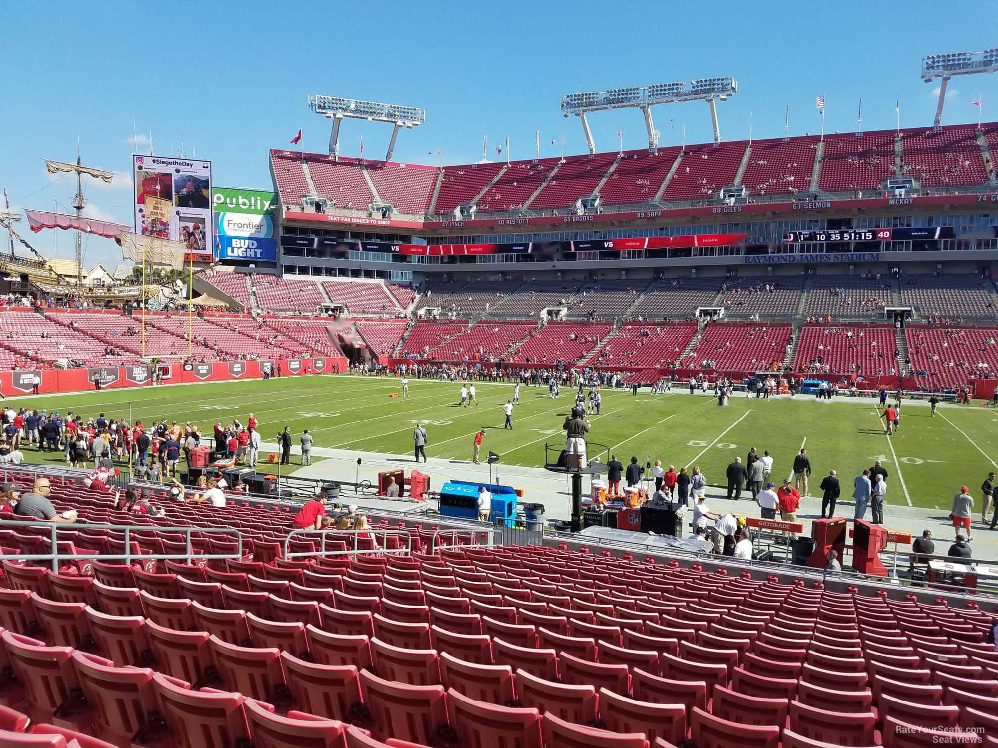 Raymond James Stadium Section 111 Tampa Bay Buccaneers