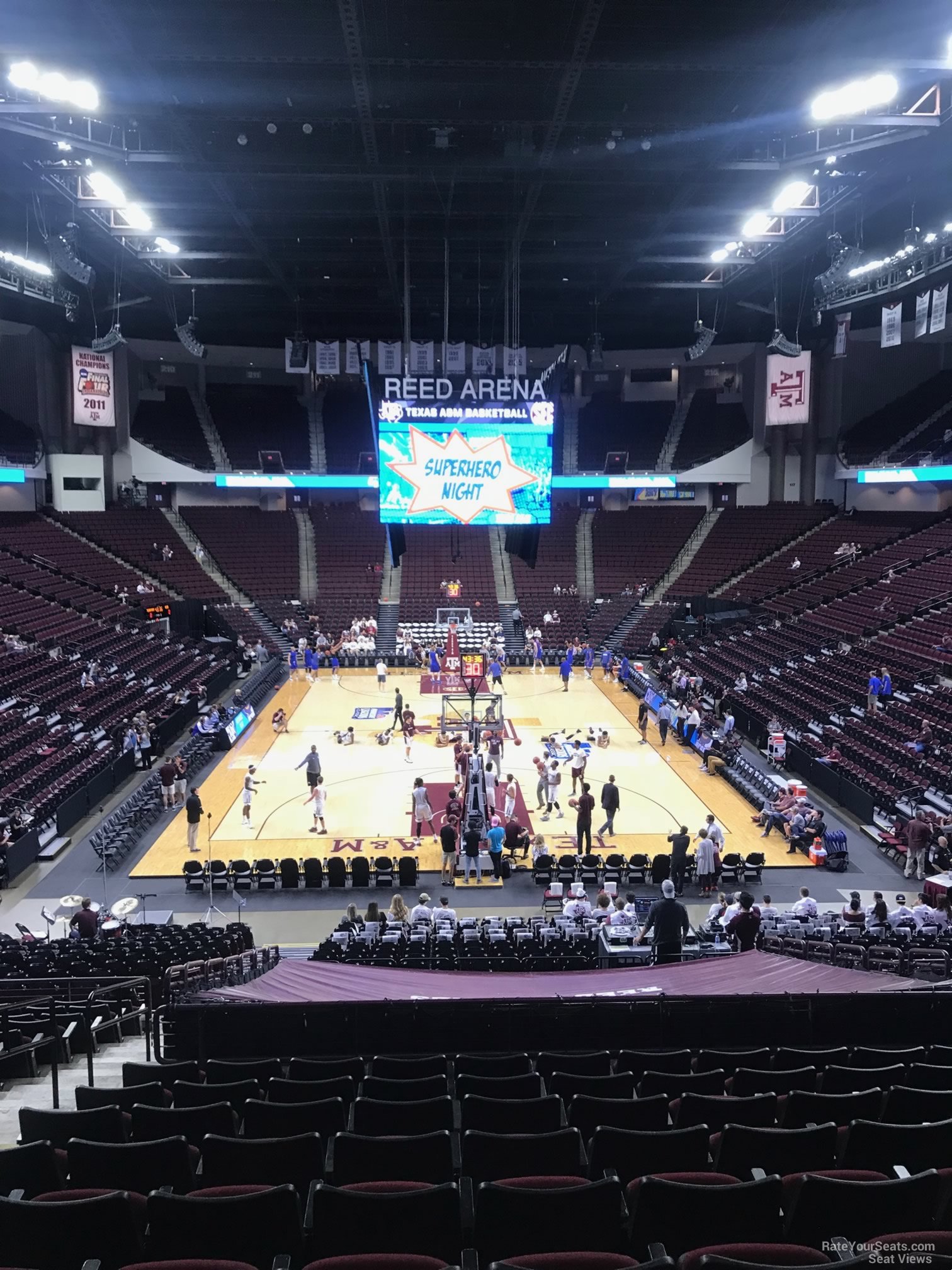 Reed Arena Section 128 RateYourSeats