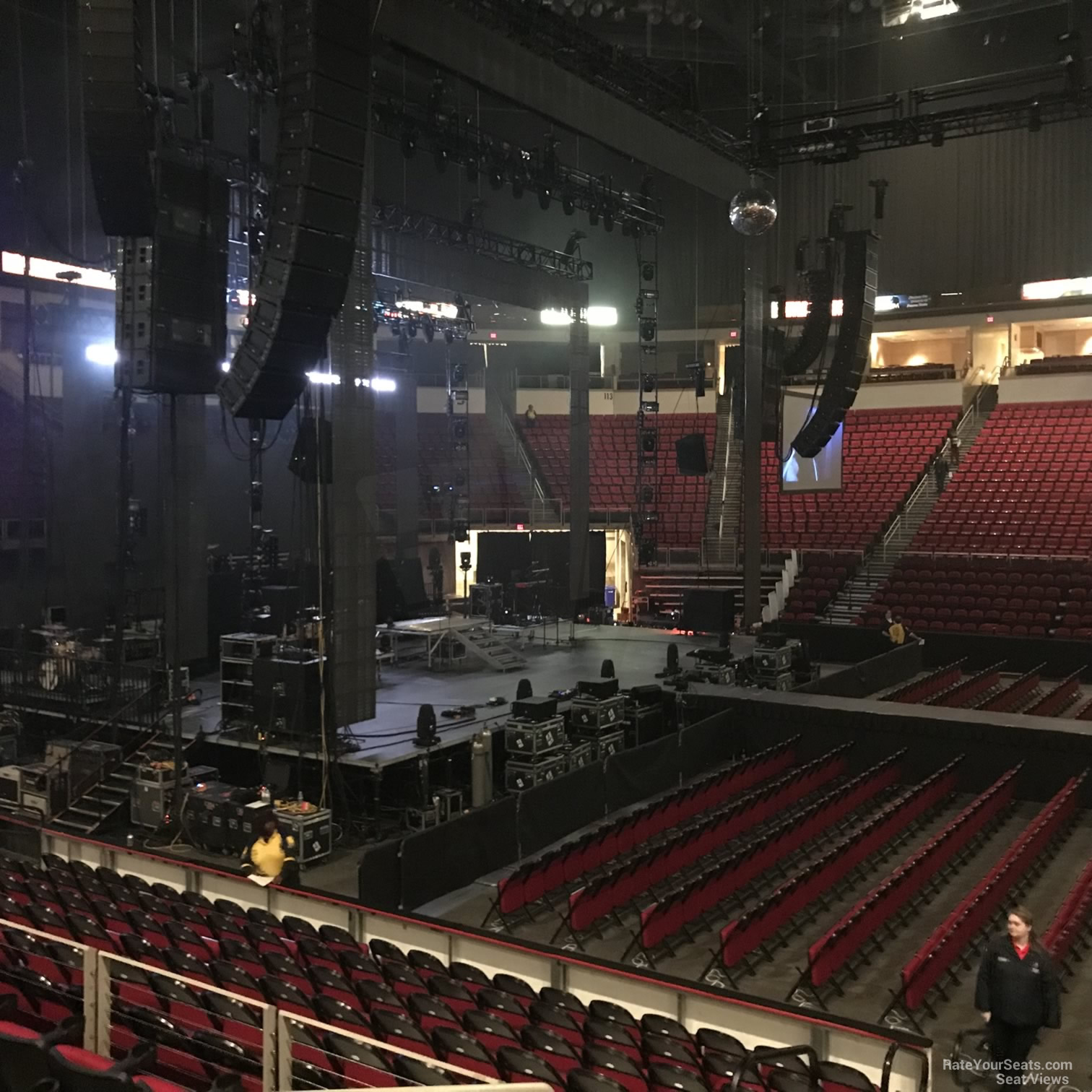 section 122, row l seat view  - save mart center