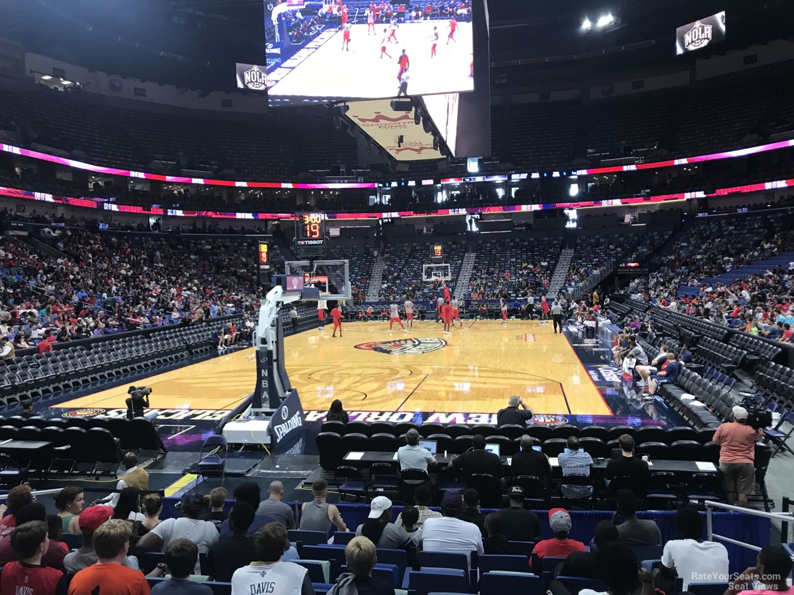 section 118, row 9 seat view  for basketball - smoothie king center