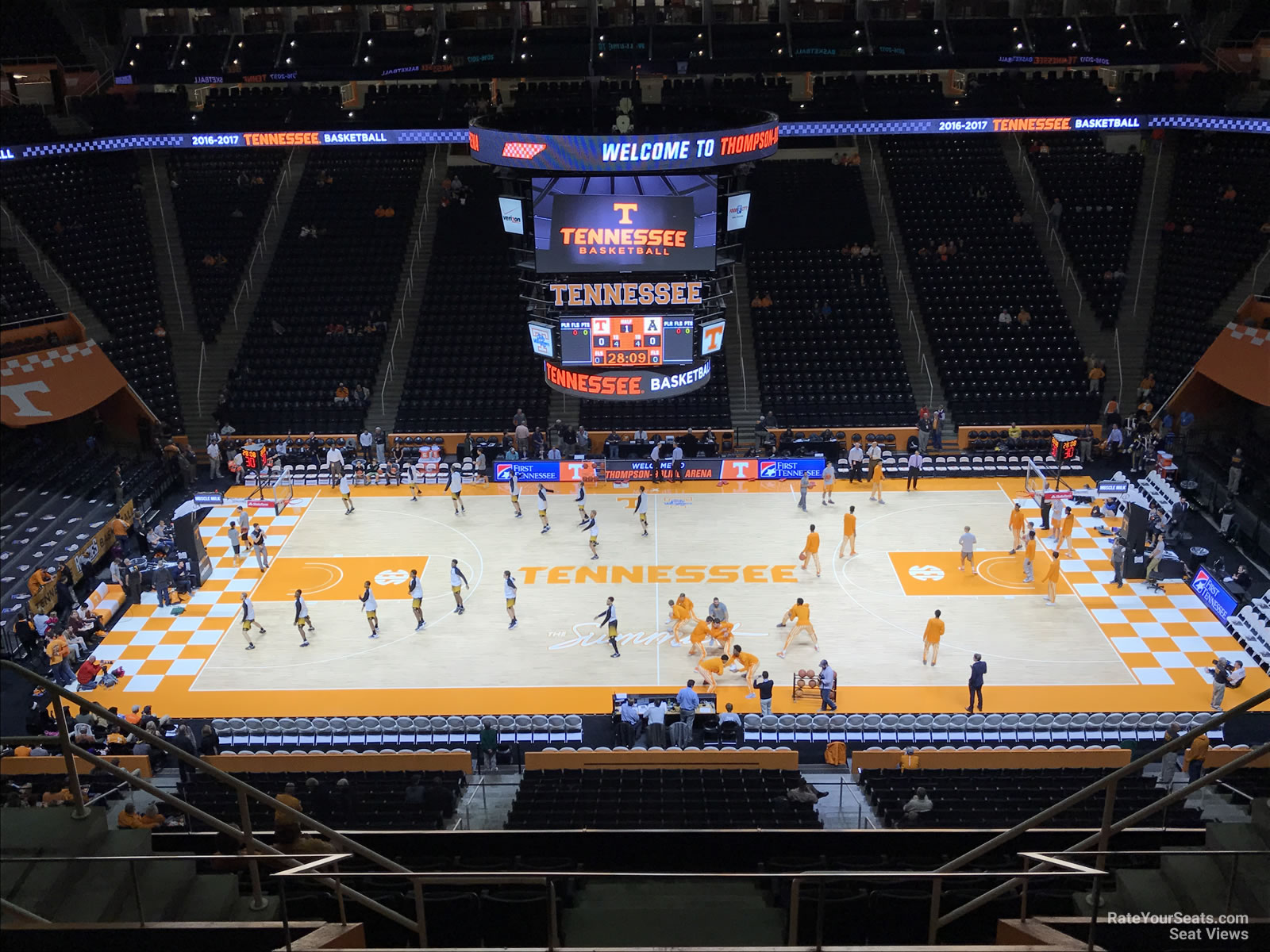 section 321, row 7 seat view  - thompson-boling arena