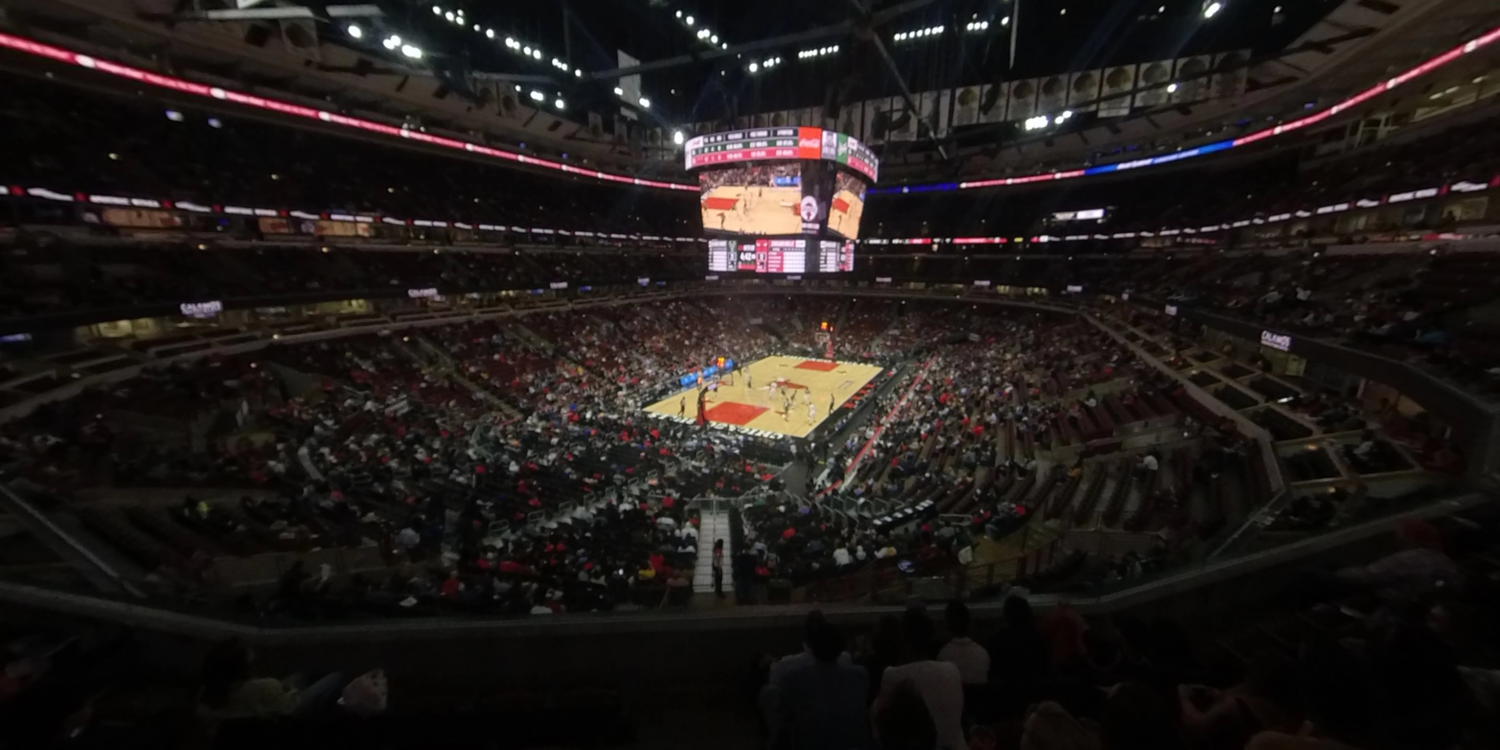 section 223 panoramic seat view  for basketball - united center