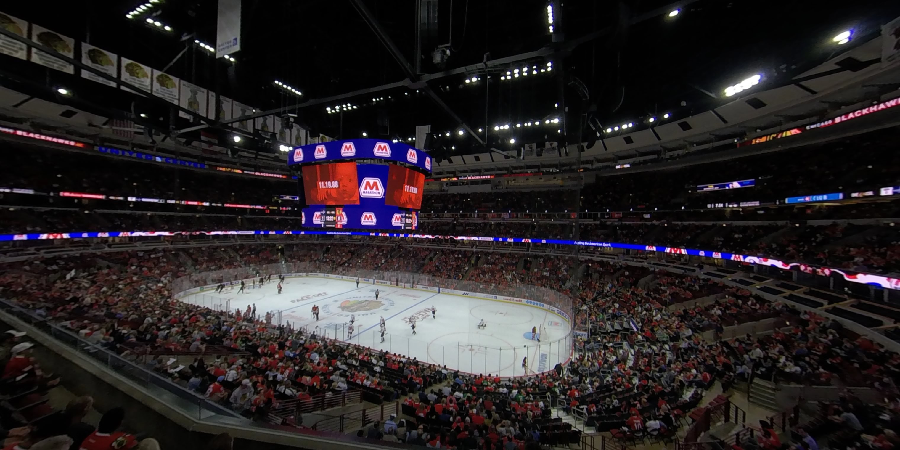 section 231 panoramic seat view  for hockey - united center
