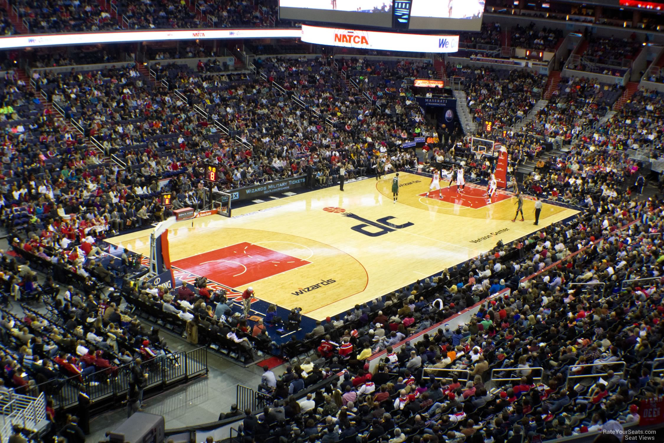 capital one arena basketball court layout