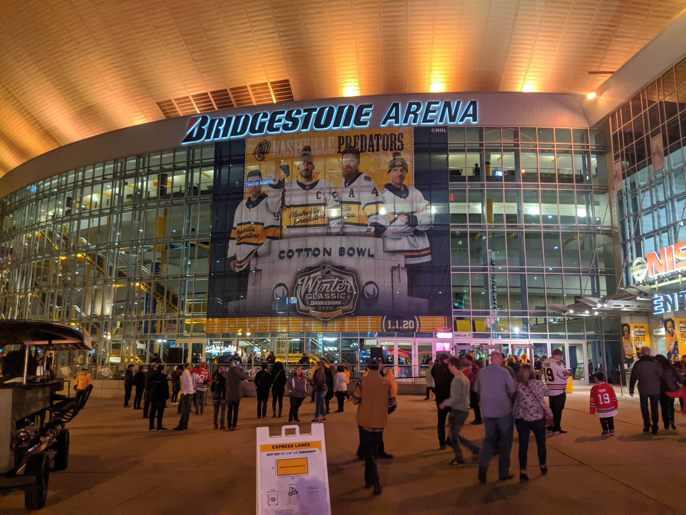 entrance to Bridgestone Arena