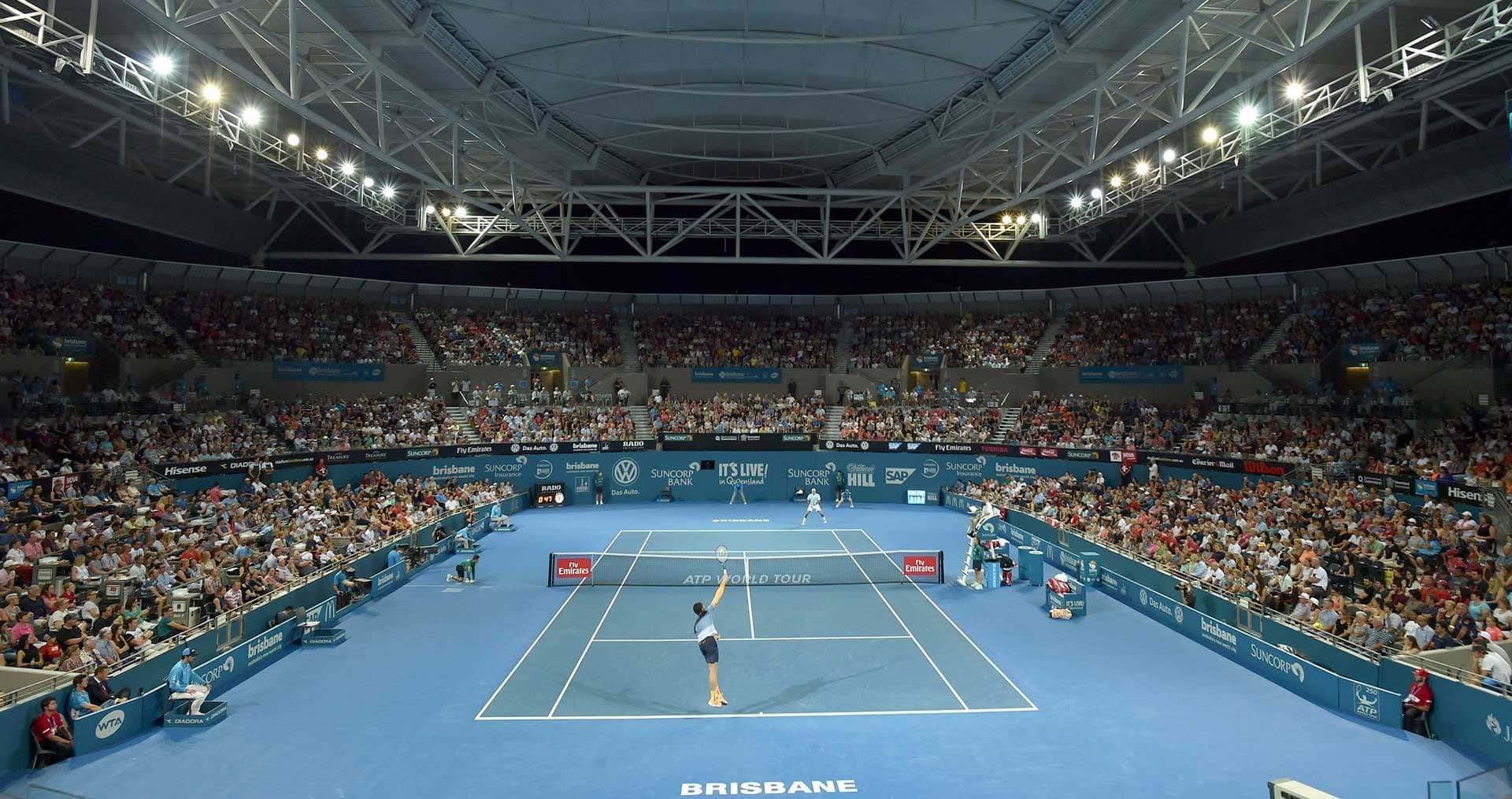 Baseline Seating at Queensland Tennis Centre