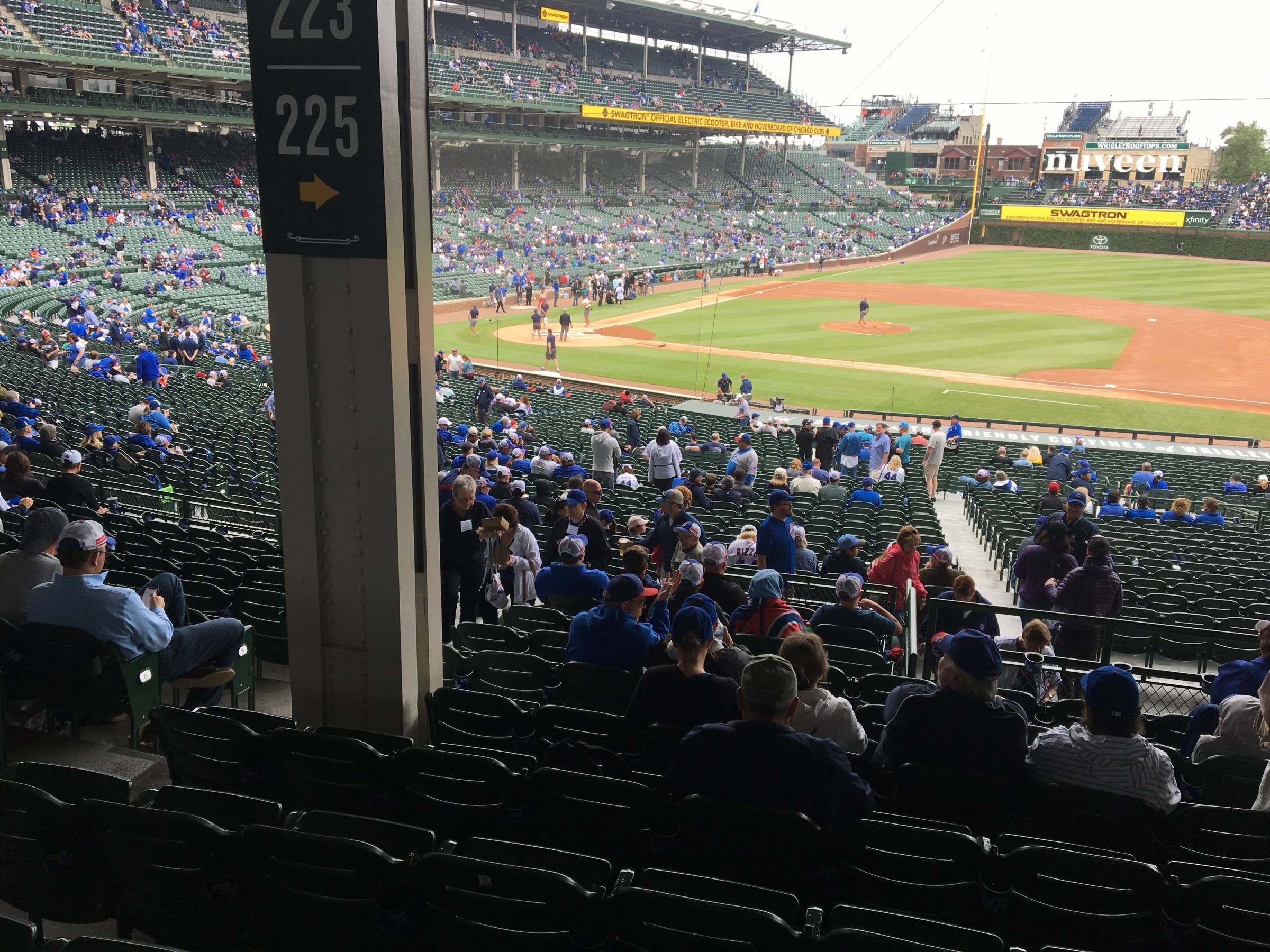 Pole in Section 225 at Wrigley Field