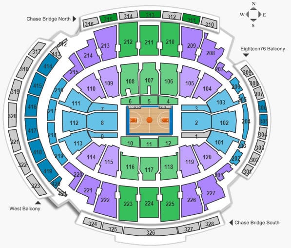 New York Knicks Square Garden Seating Chart