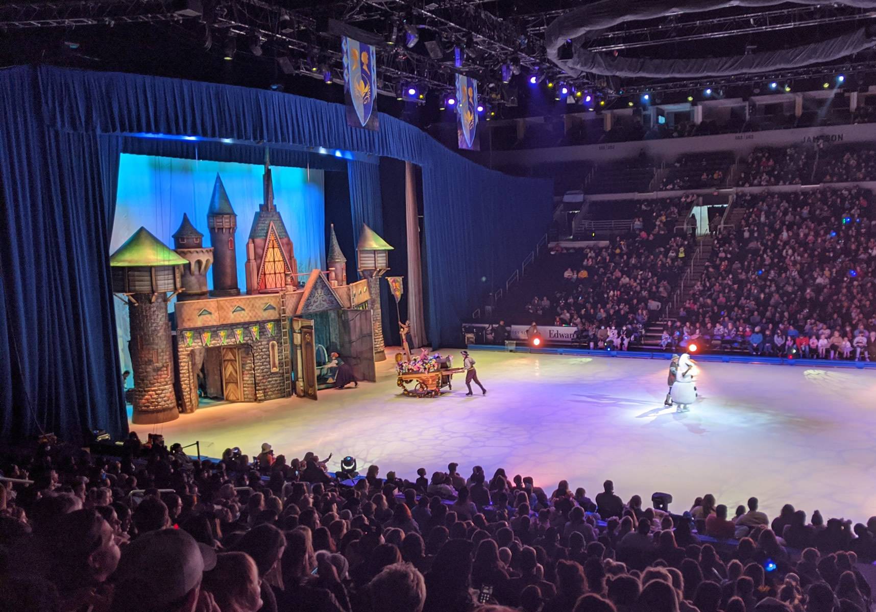 Disney on Ice - Presents Frozen & Encanto. Floor seats view from Wells