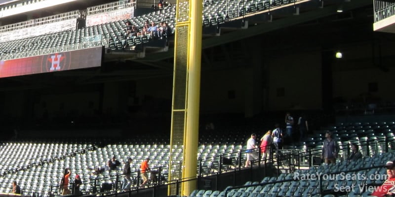 Right field shaded seating at Minute Maid Park