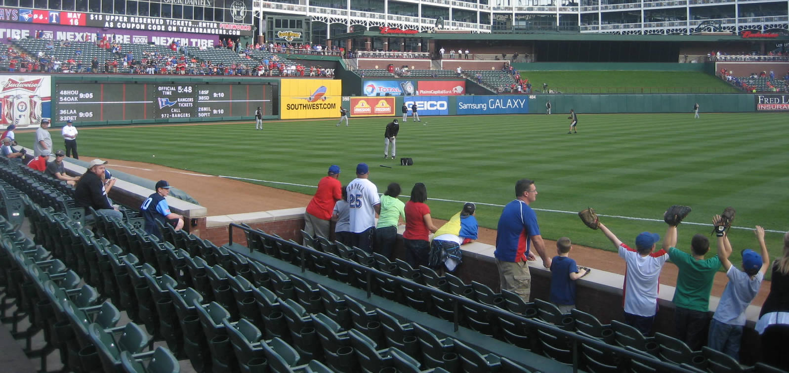 Rangers Interactive Seating Chart