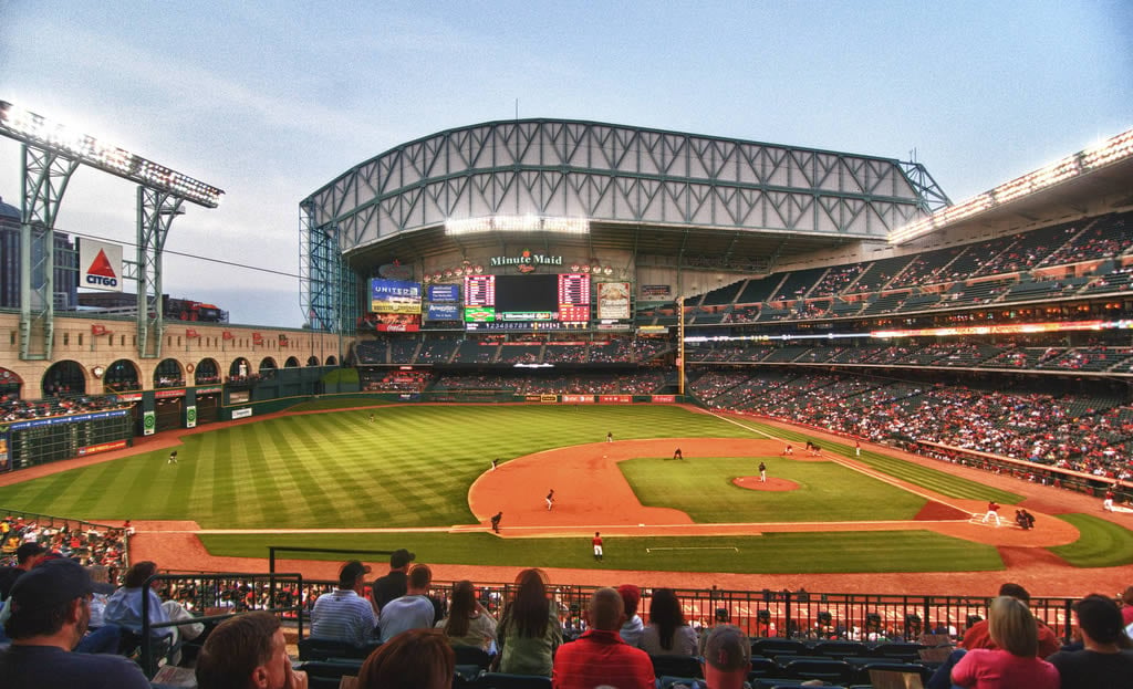MLB Cathedrals on X: Best: Minute Maid Park. The left field