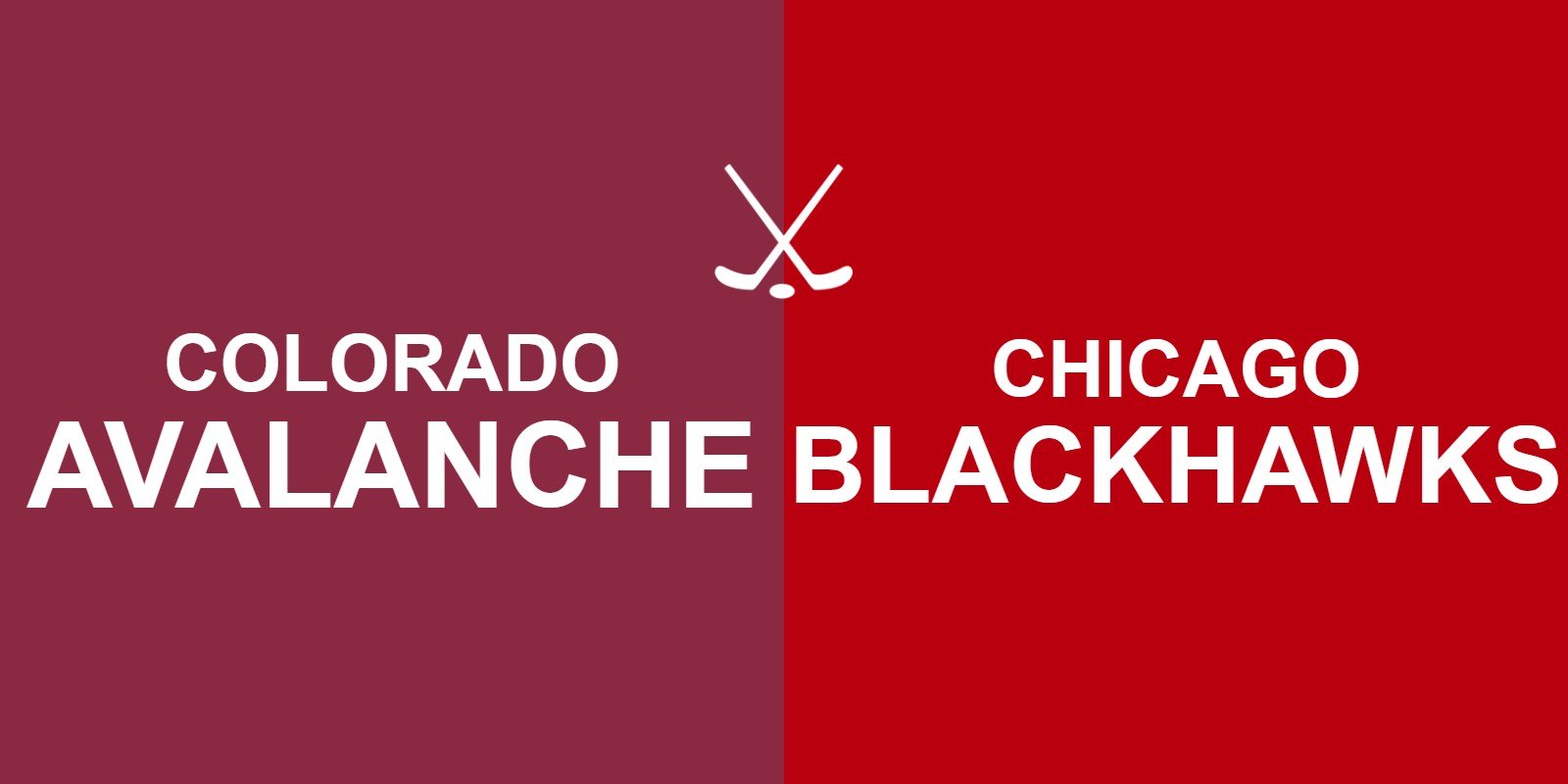 Avalanche vs Blackhawks