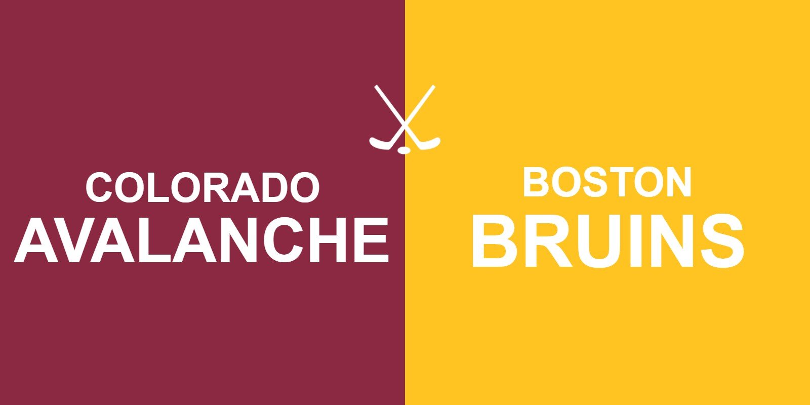 Avalanche vs Bruins