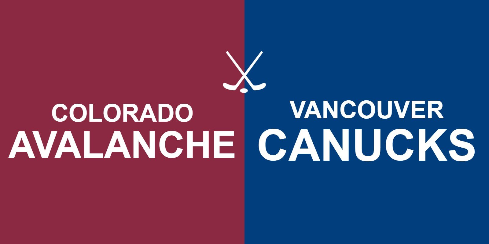 Avalanche vs Canucks