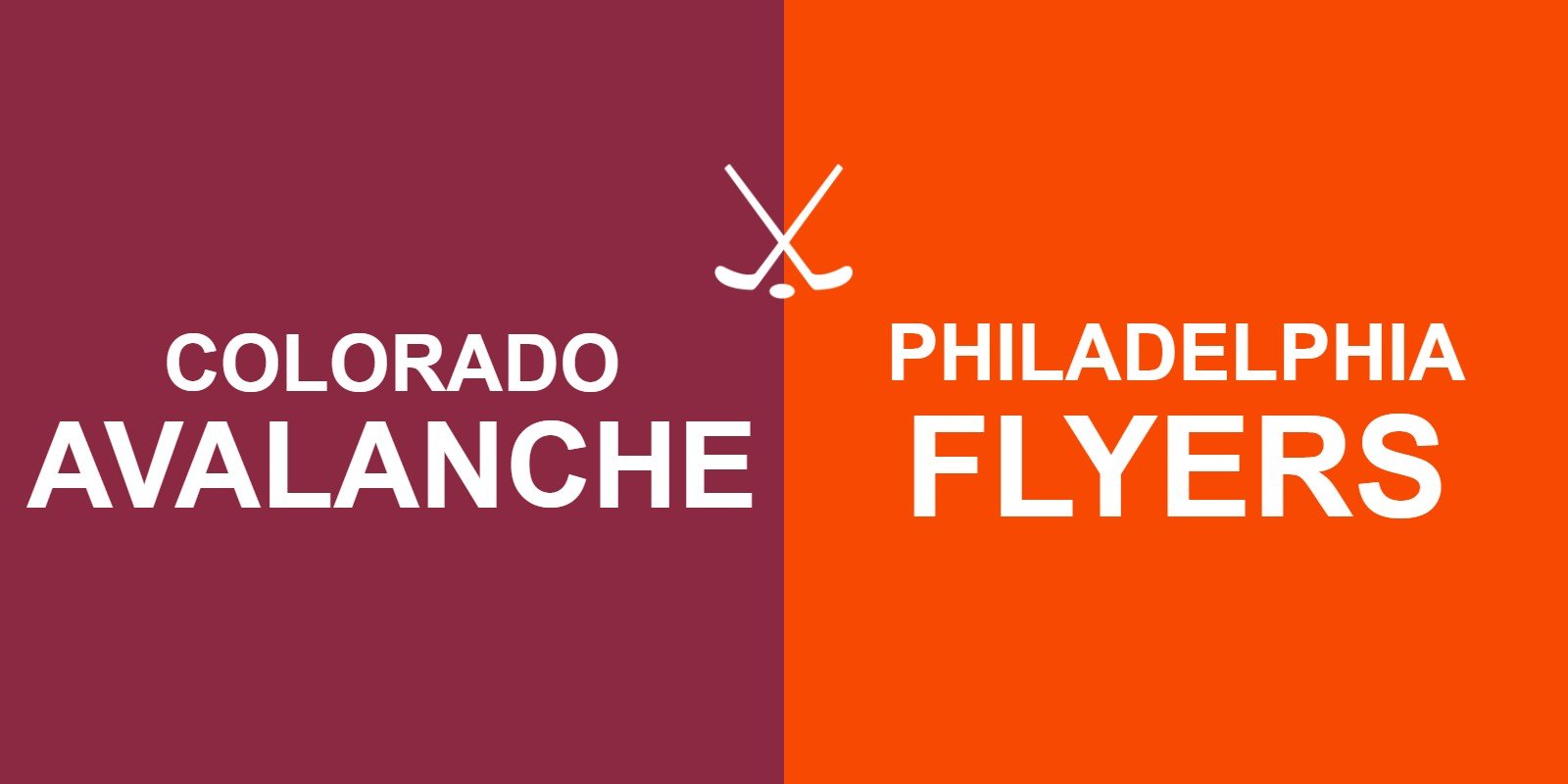 Avalanche vs Flyers