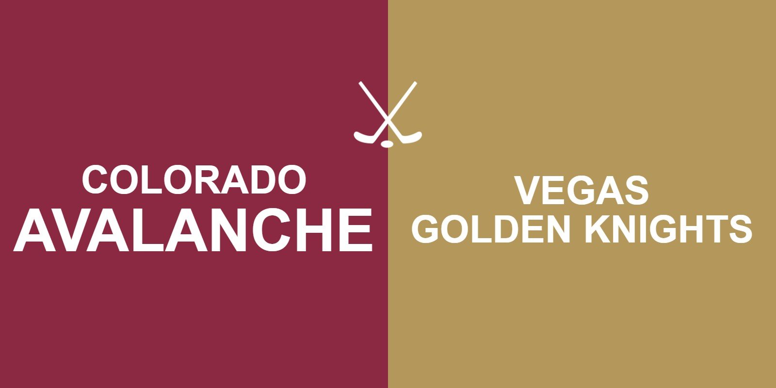 Avalanche vs Golden Knights