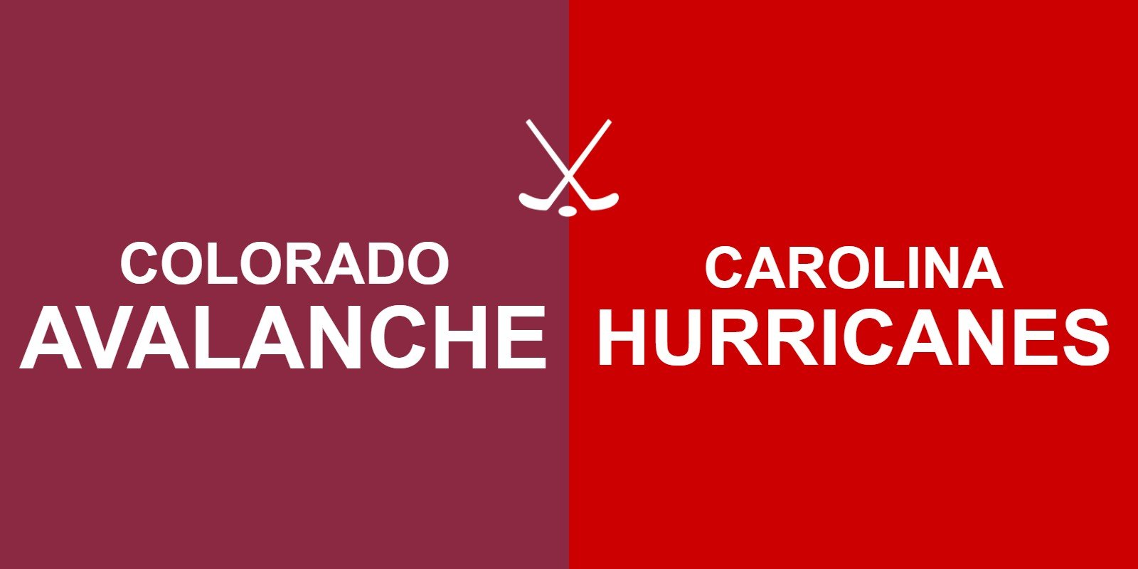 Avalanche vs Hurricanes
