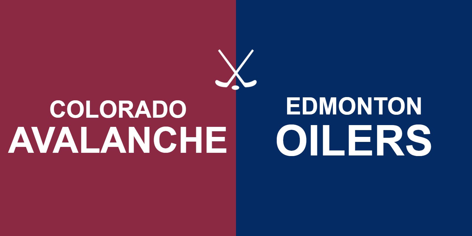 Avalanche vs Oilers