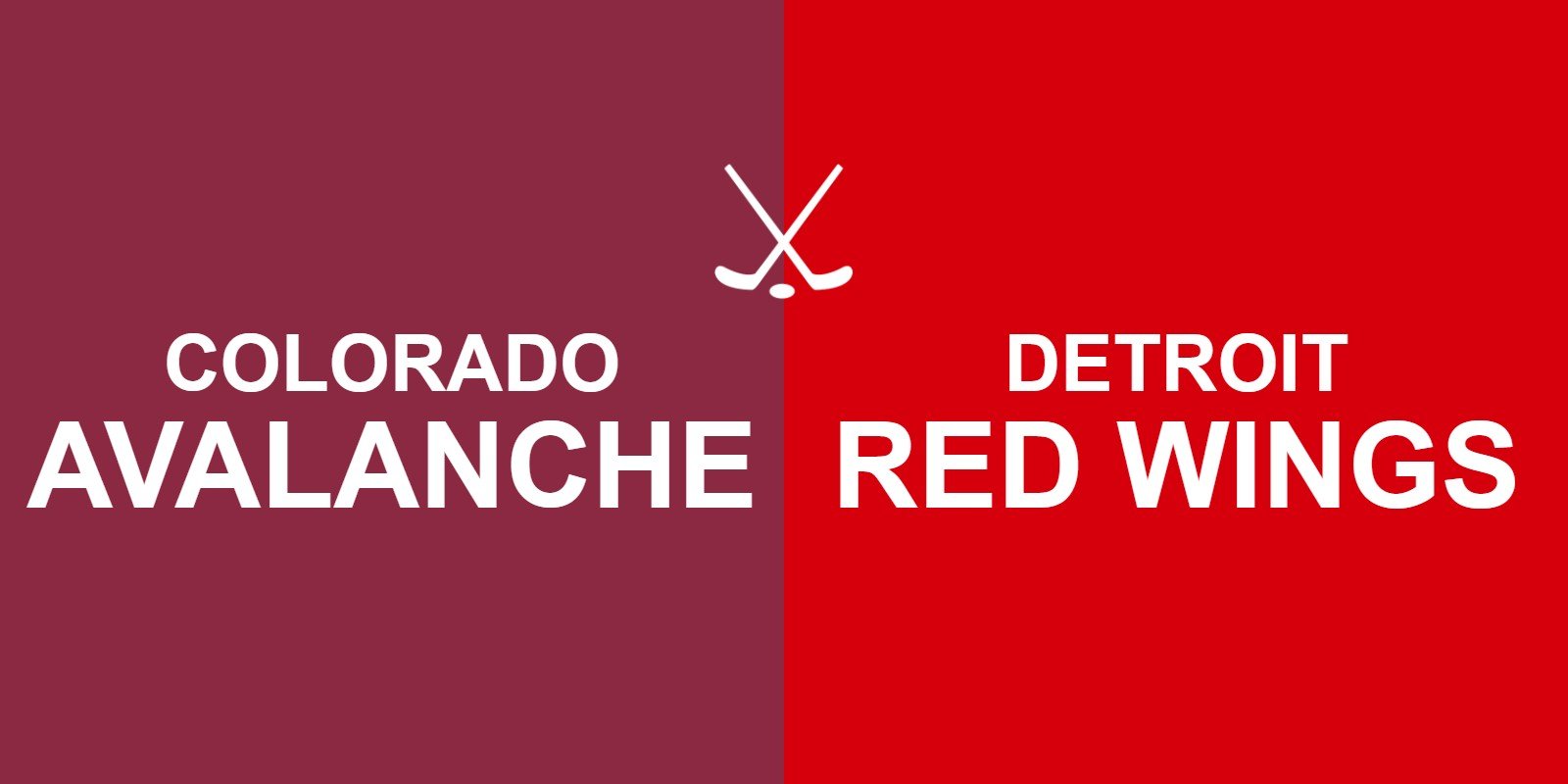 Avalanche vs Red Wings