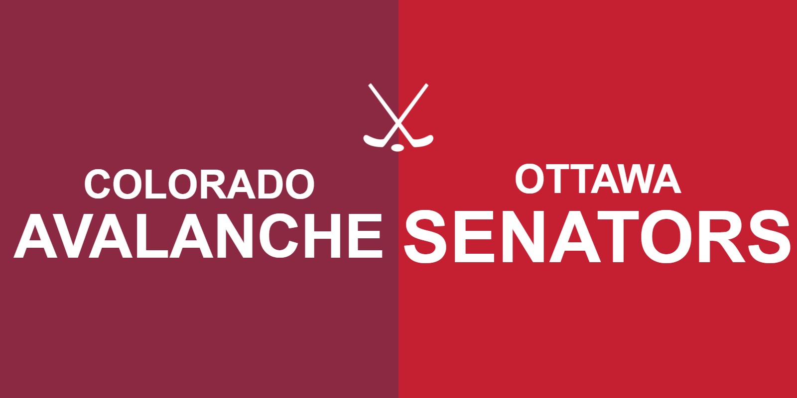 Avalanche vs Senators