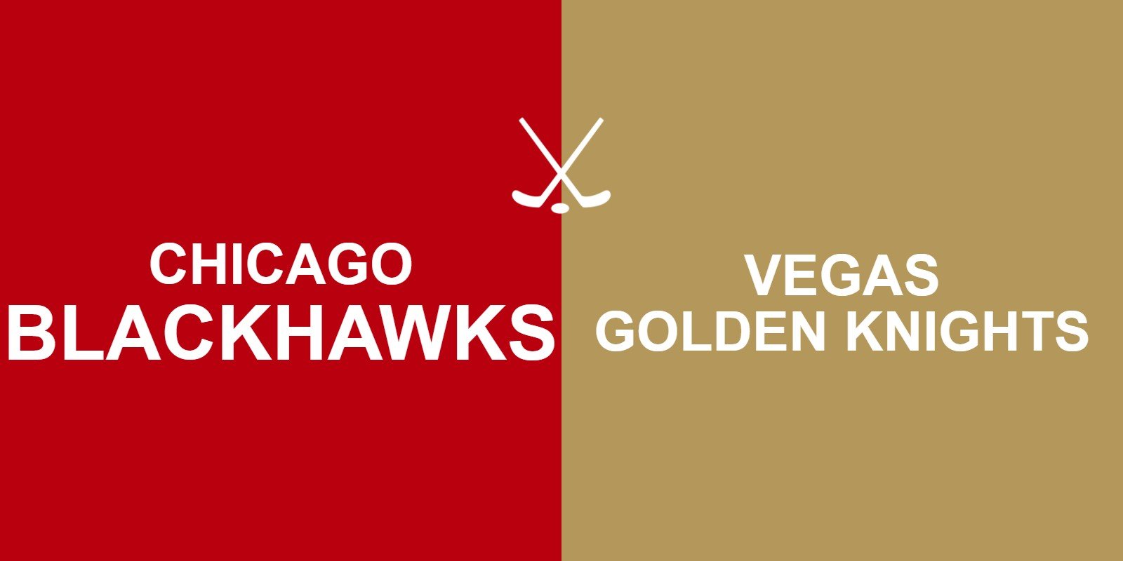 Blackhawks vs Golden Knights