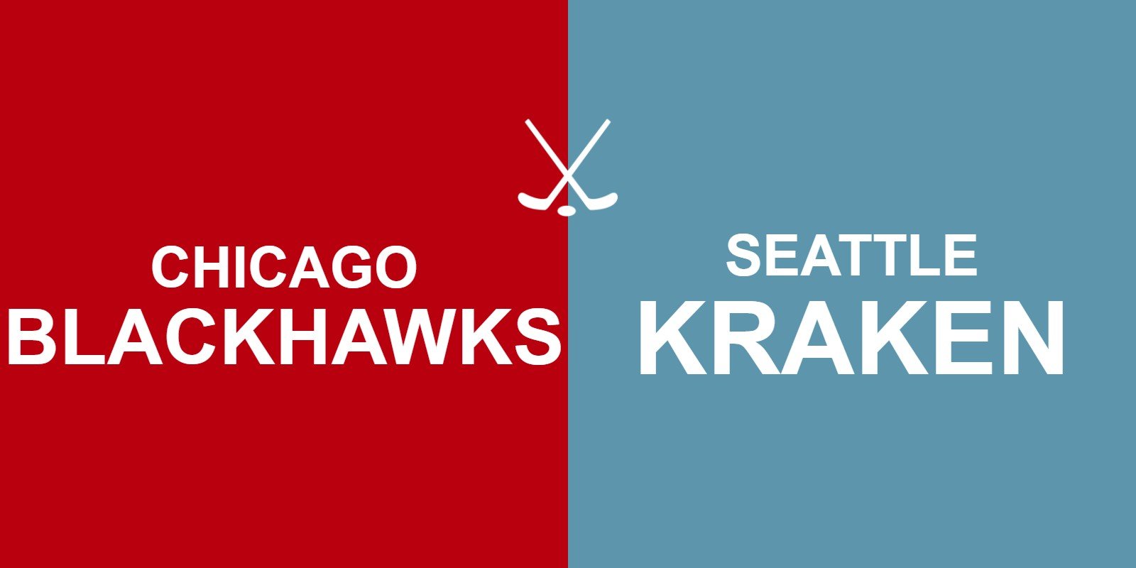 Blackhawks vs Kraken