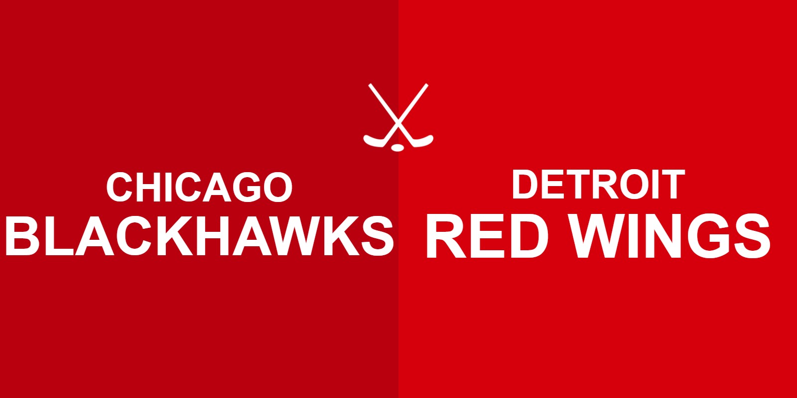 Blackhawks vs Red Wings