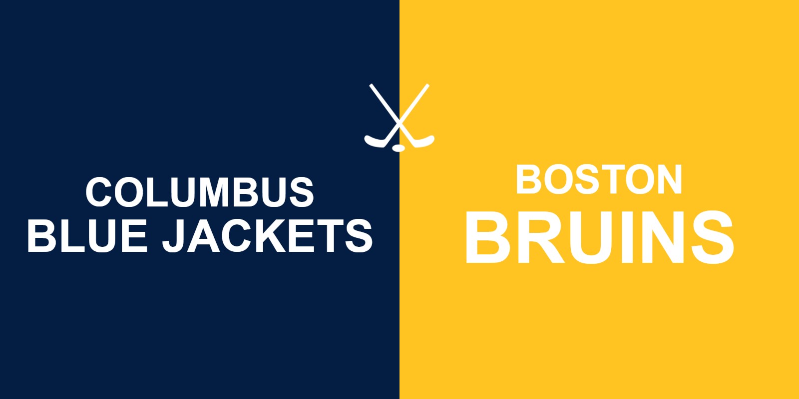 Blue Jackets vs Bruins