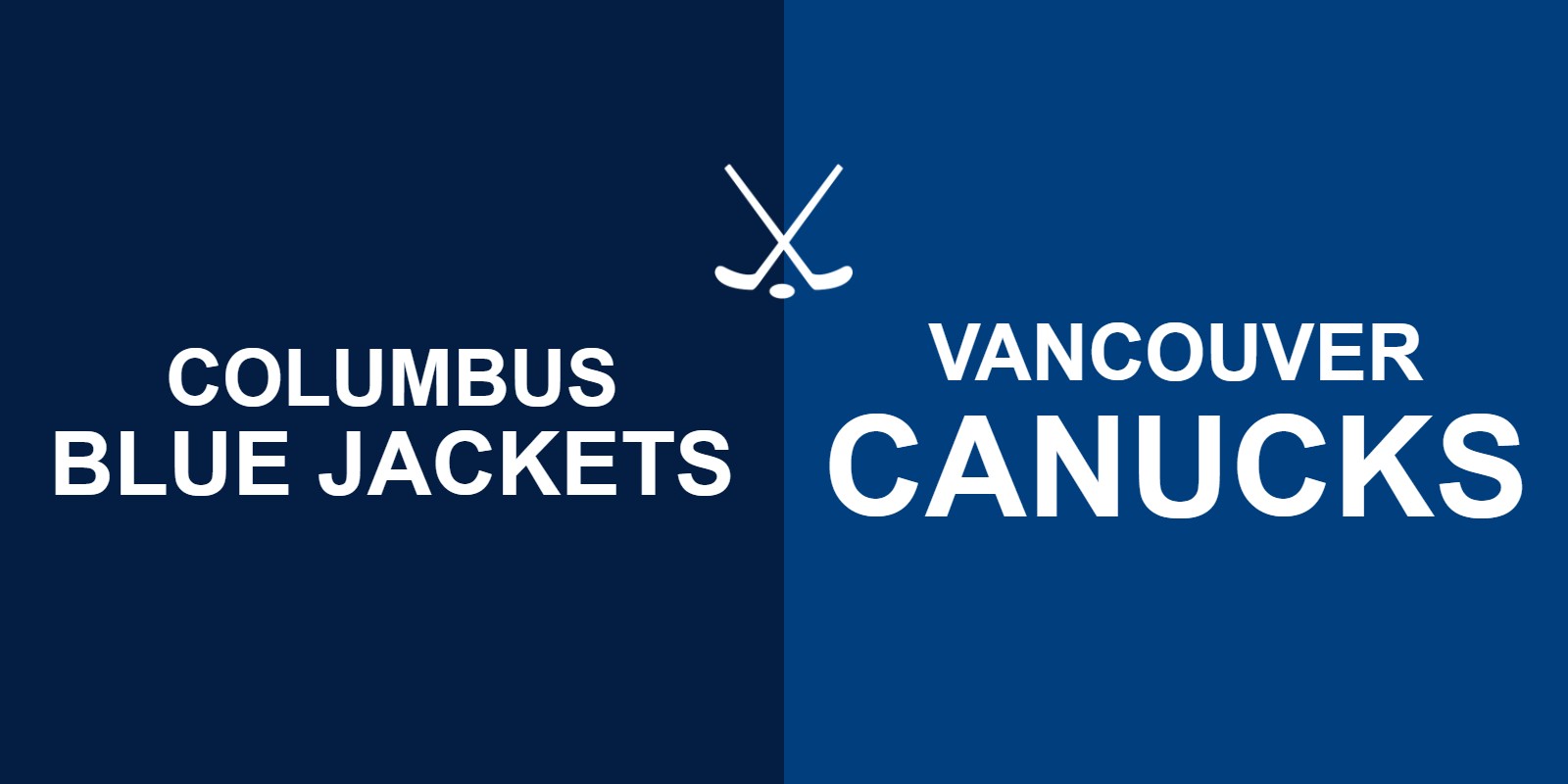 Blue Jackets vs Canucks