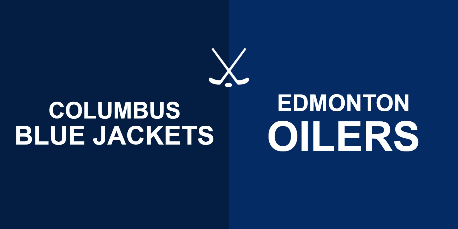 Blue Jackets vs Oilers