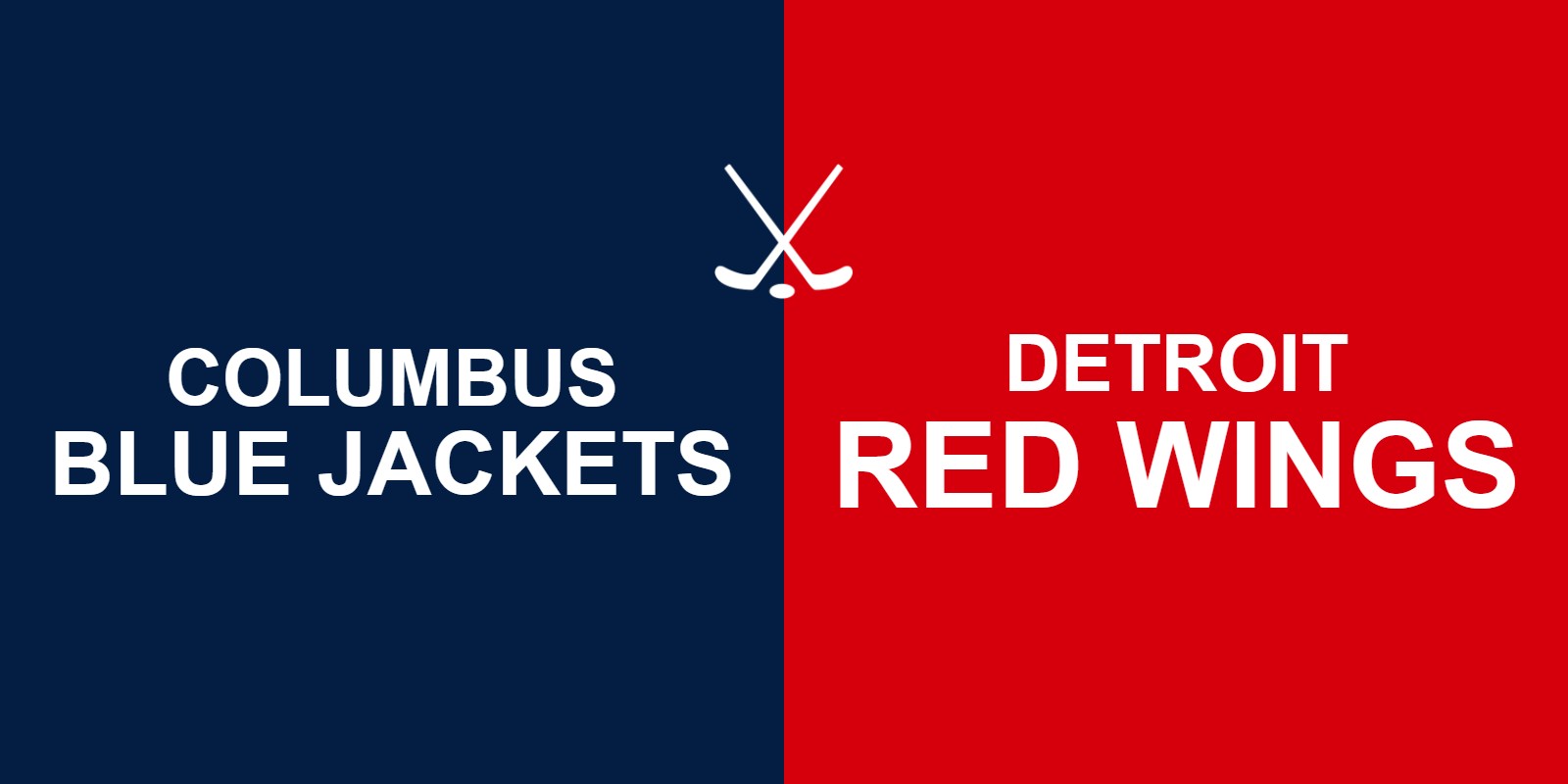 Blue Jackets vs Red Wings