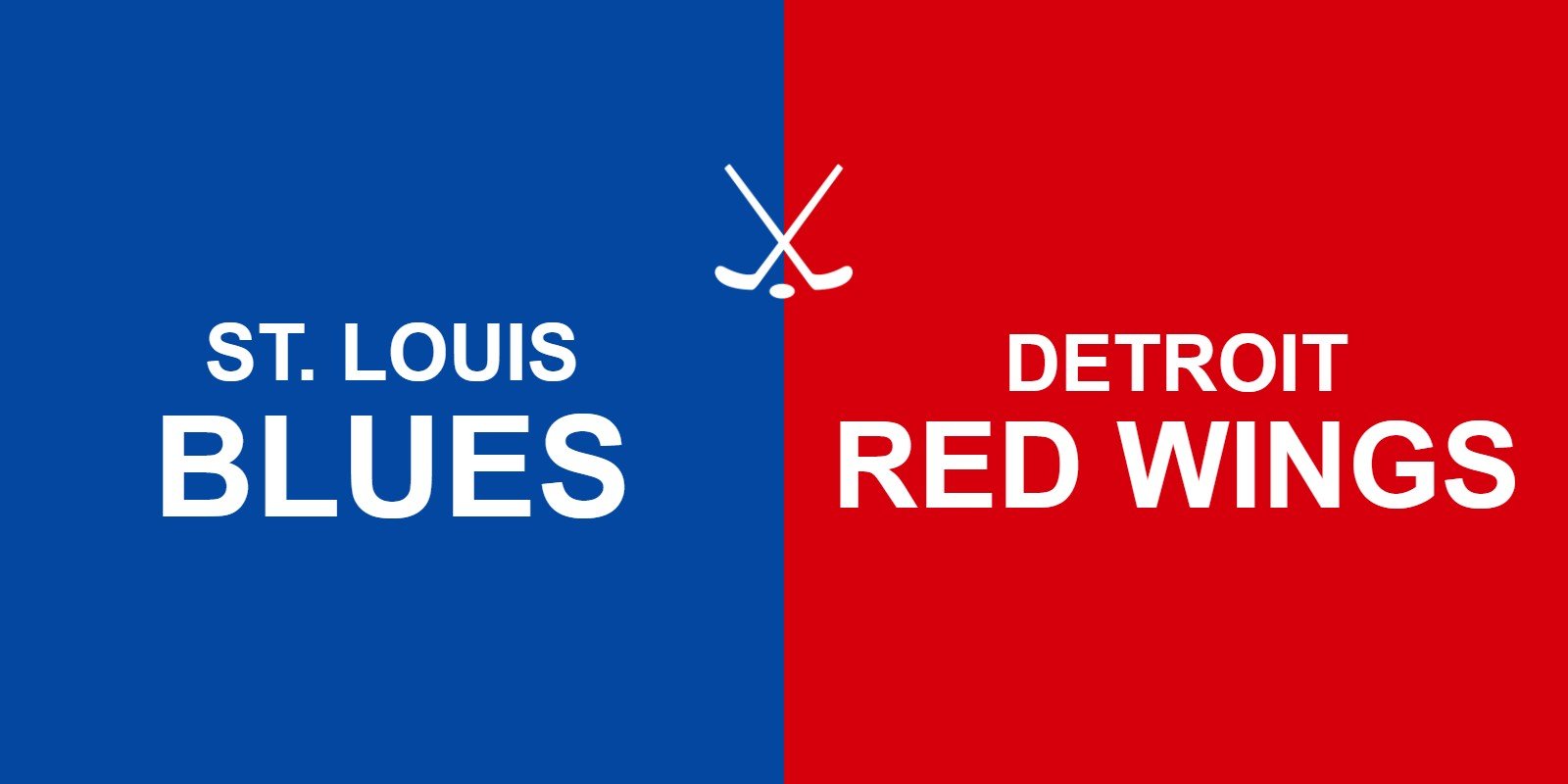 Blues vs Red Wings