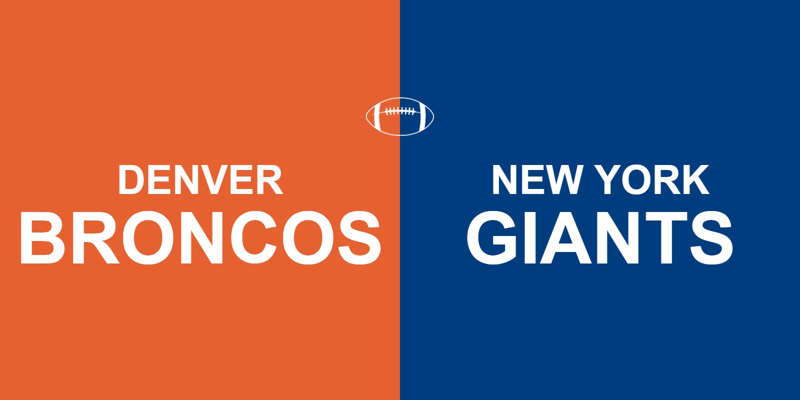 Broncos vs Giants