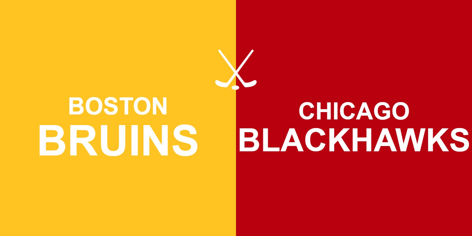 Bruins vs Blackhawks