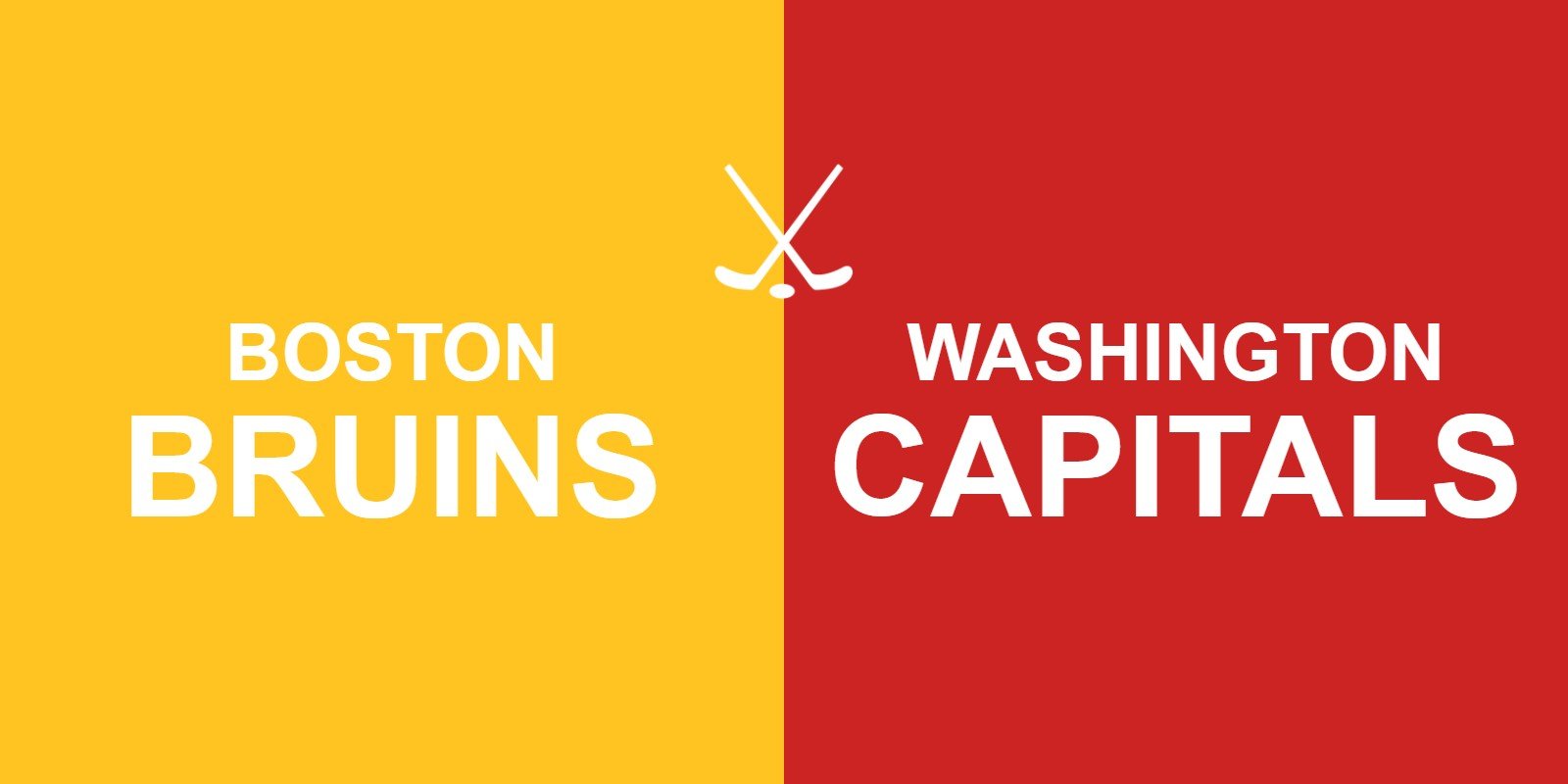 Bruins vs Capitals