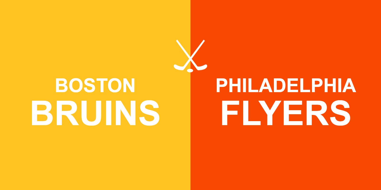 Bruins vs Flyers