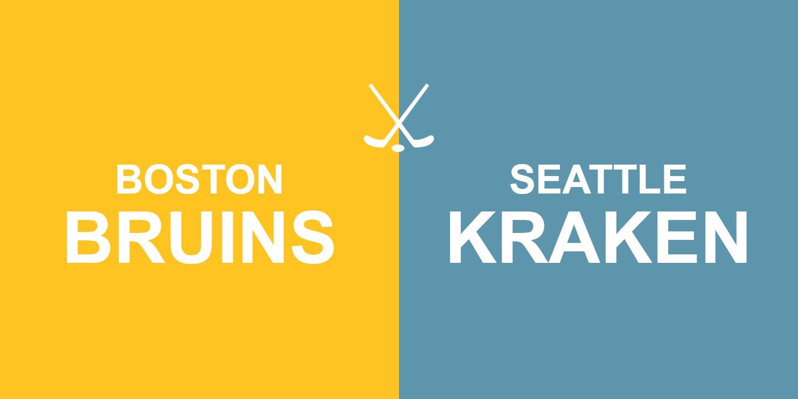 Bruins vs Kraken