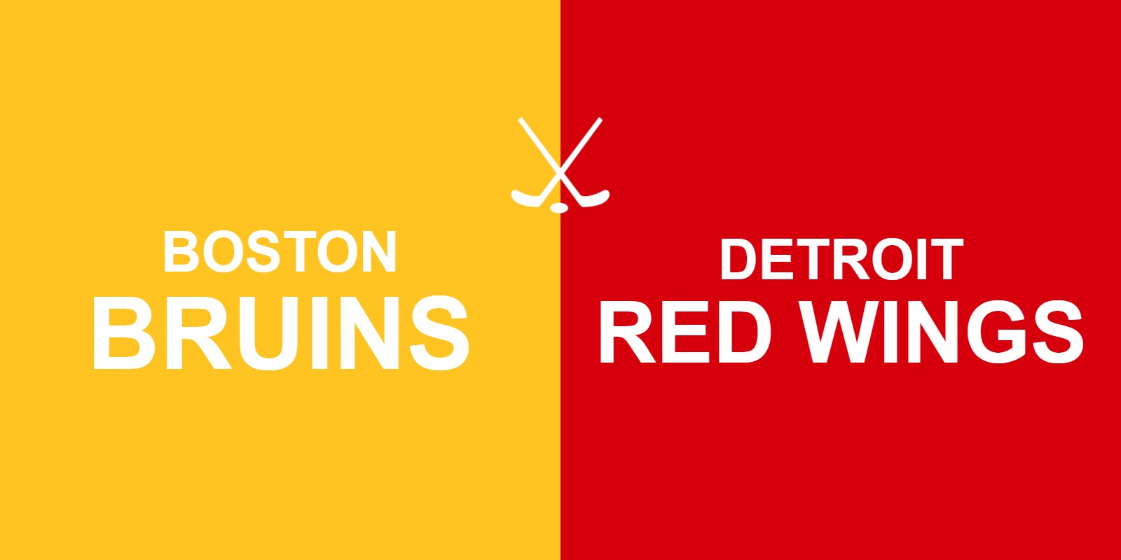 Bruins vs Red Wings