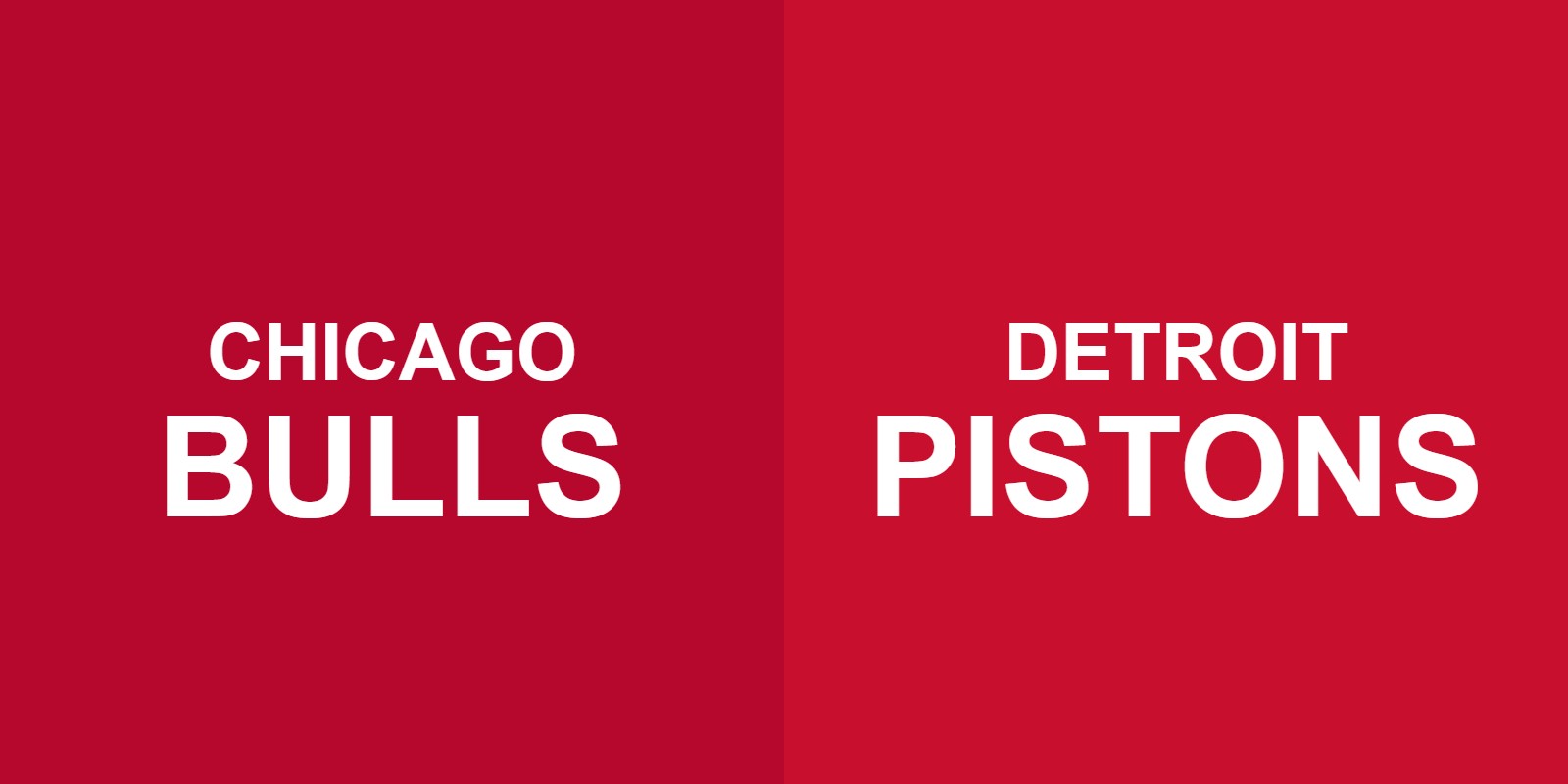 Bulls vs Pistons