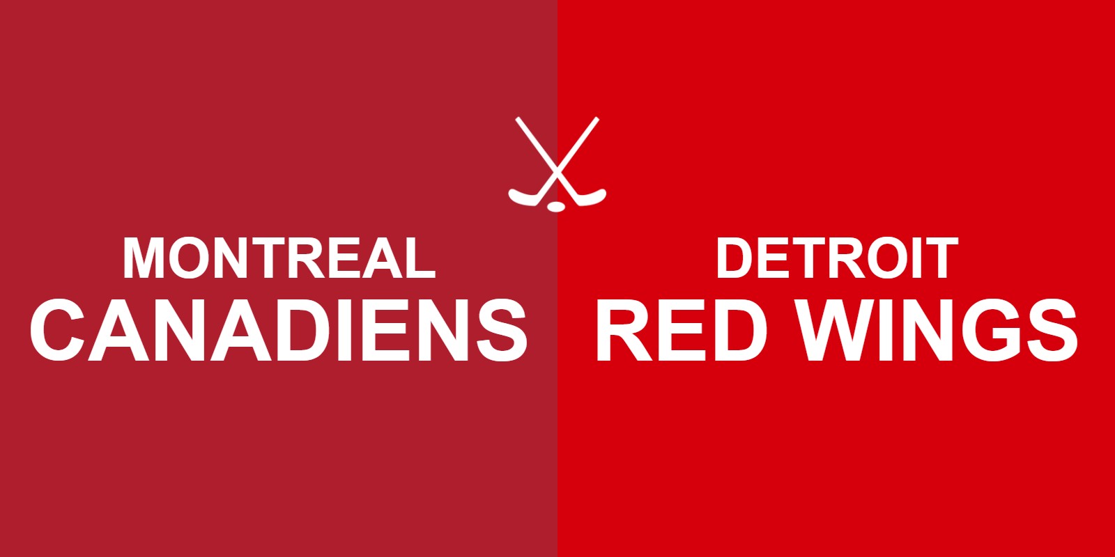 Canadiens vs Red Wings