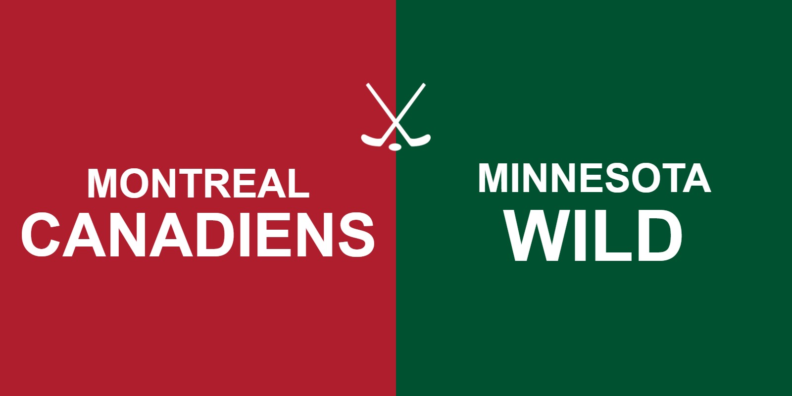 Canadiens vs Wild