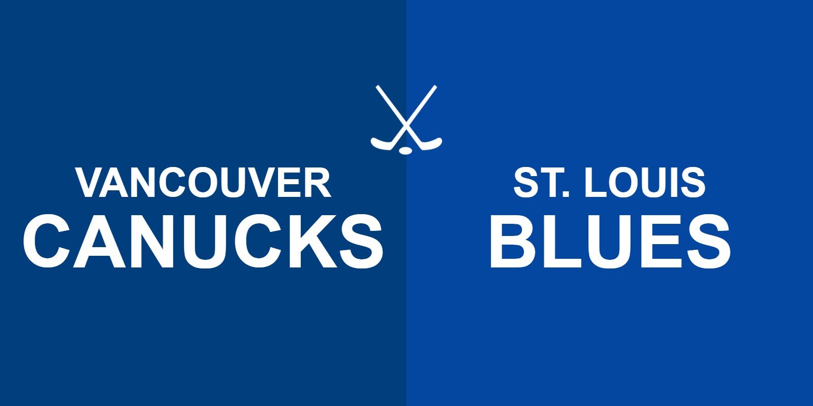 Canucks vs Blues