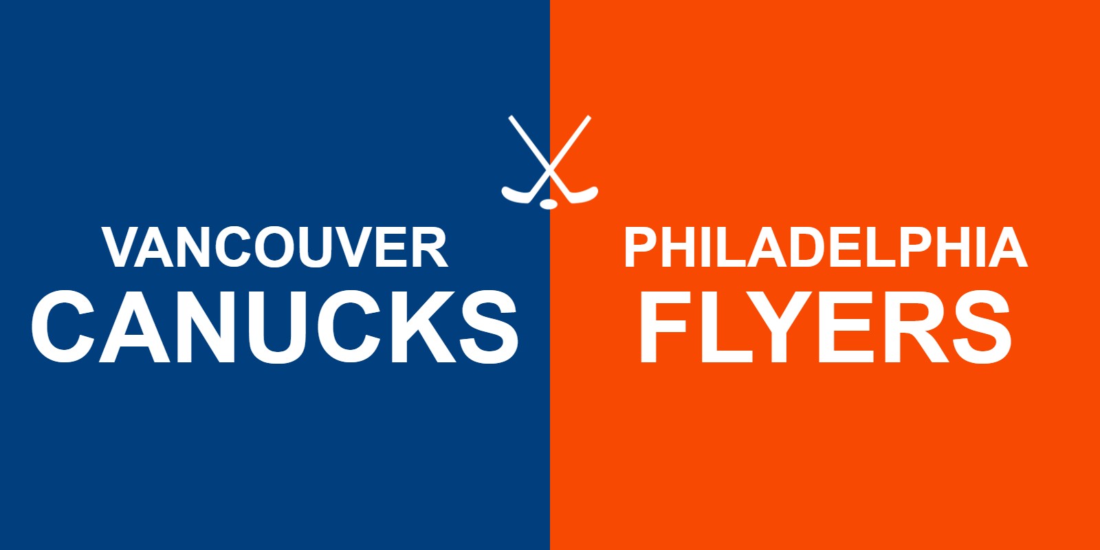 Canucks vs Flyers