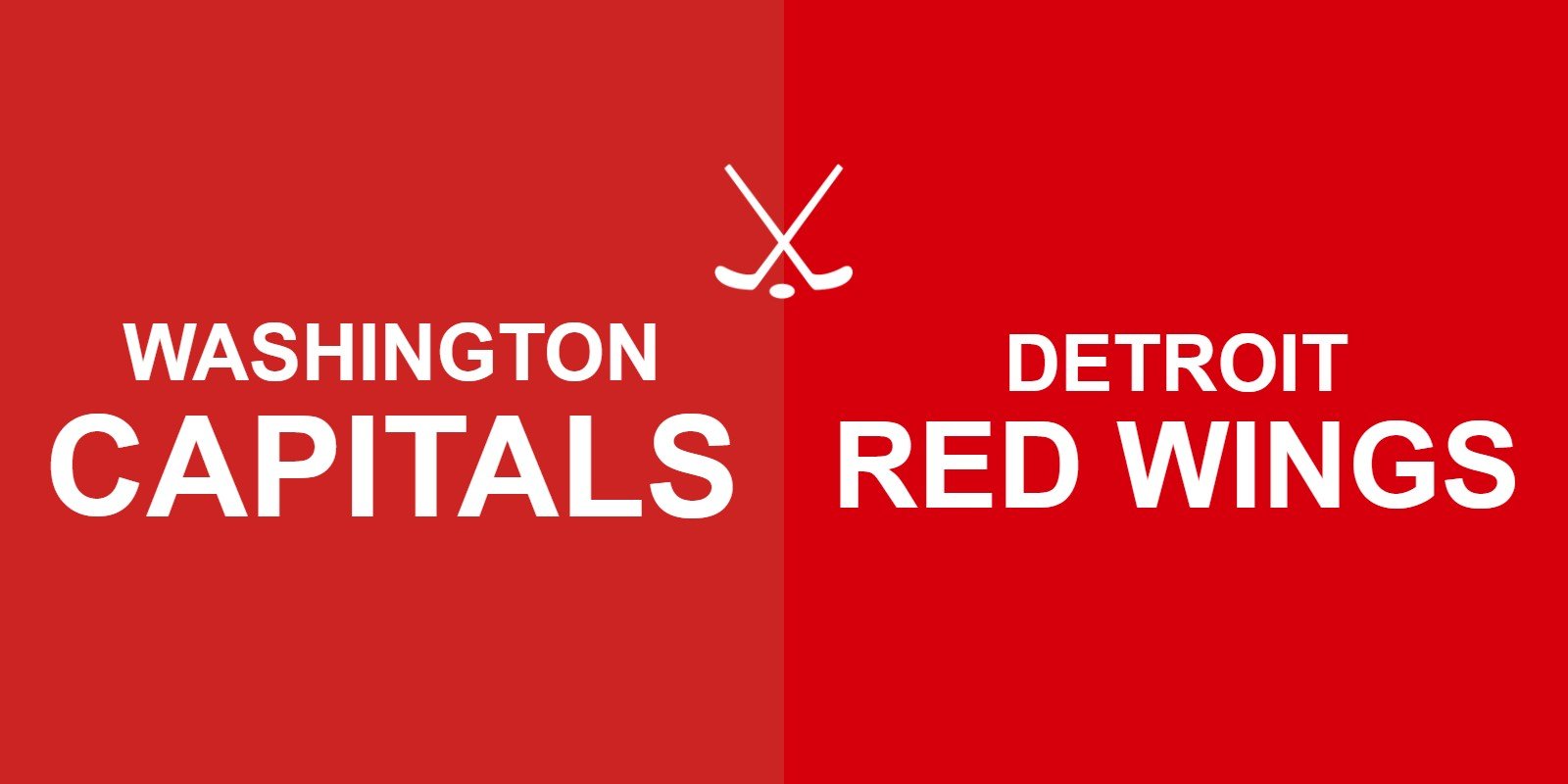 Capitals vs Red Wings