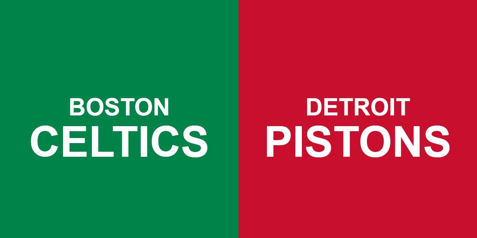 Celtics vs Pistons