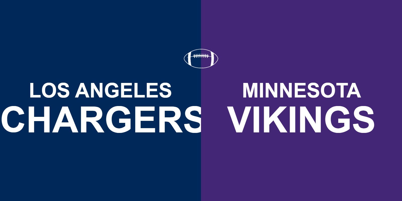 Chargers vs Vikings