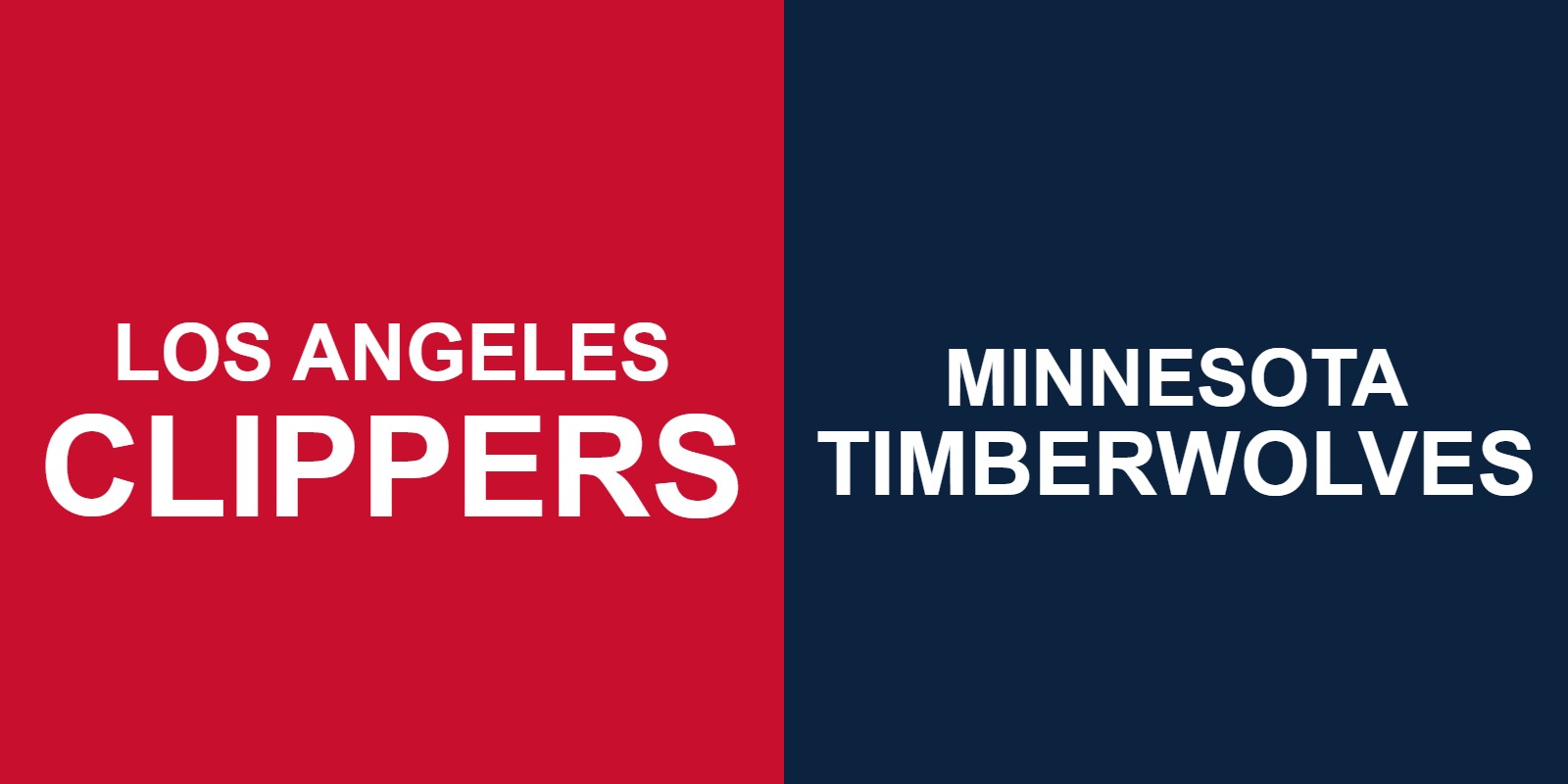 Clippers vs Timberwolves